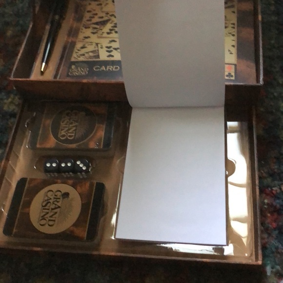 Grand Casino Game Chest - Cards Dice Games Book Sealed. Preowned great condition - Picture 6 of 6